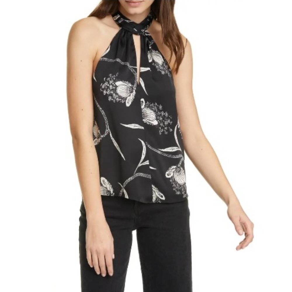 NWOT Cedra B Floral Halter Top